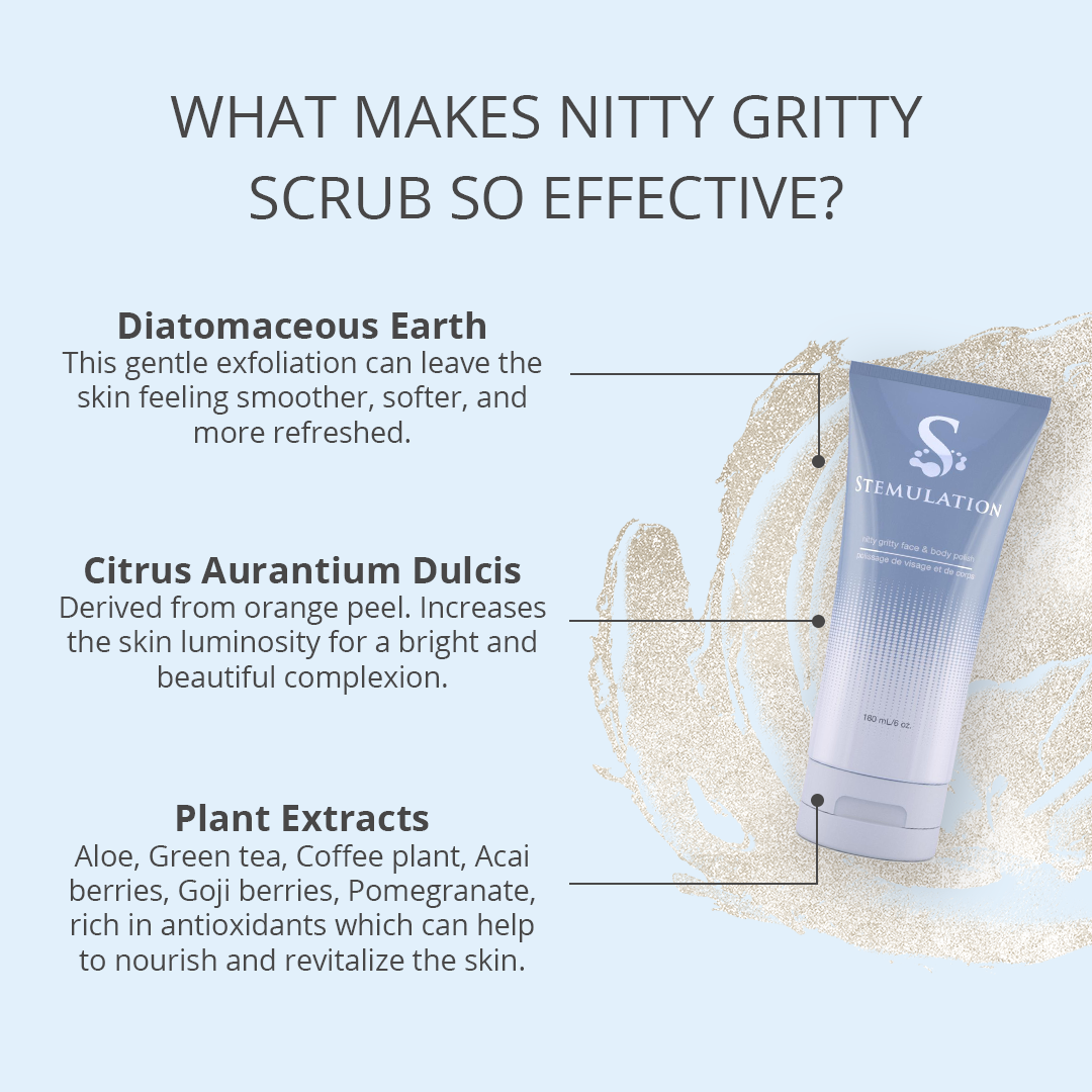 Nitty Gritty Face & Body Polish - 6 oz 180 mL
